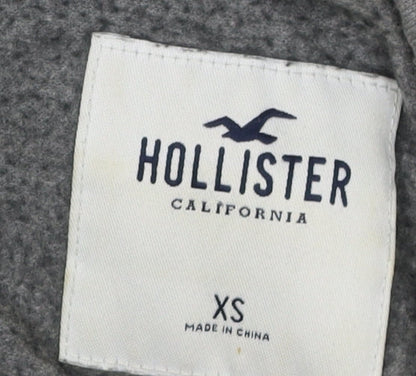 Hollister Grey Full Zip Hoodie Women XS