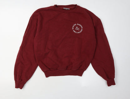 BO&TEE Women's Red Pullover Sweatshirt XS