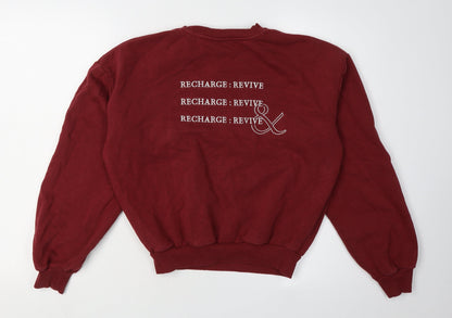 BO&TEE Women's Red Pullover Sweatshirt XS