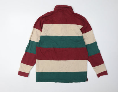 Cotton Traders Men's Multicoloured Striped Polo S