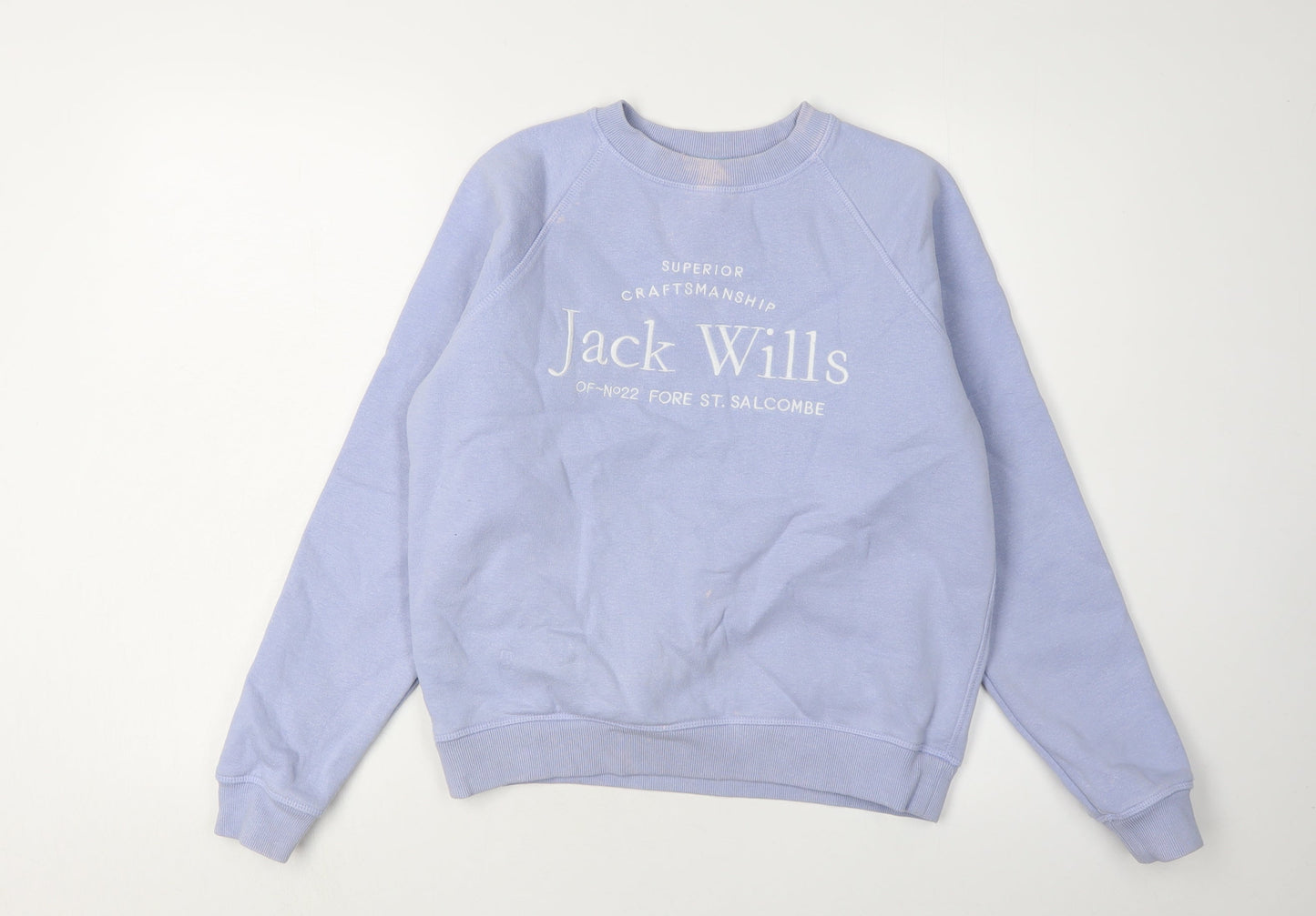 Womens UK Size 8 Jack Wills Blue Pullover Sweatshirt