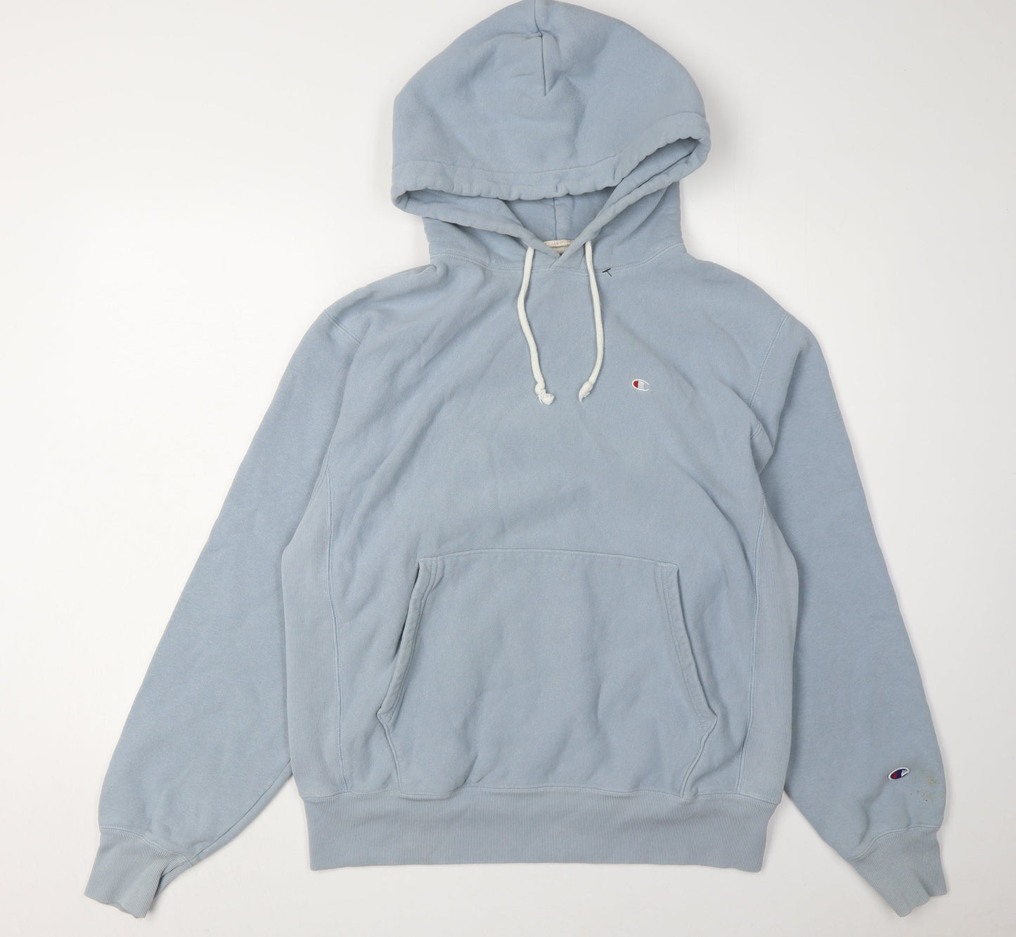 Mens UK Size M Champion Blue Pullover Hoodie