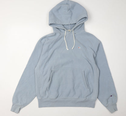 Mens UK Size M Champion Blue Pullover Hoodie