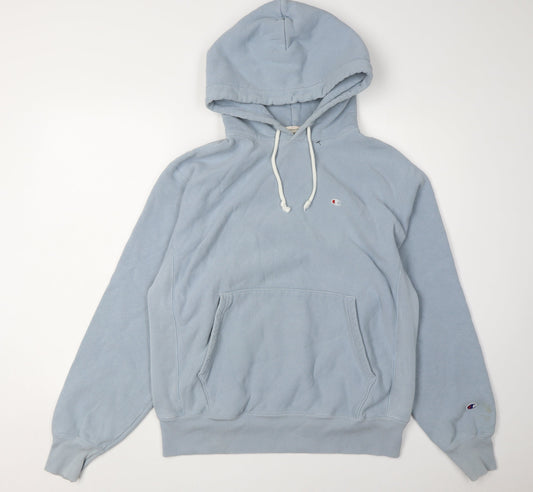 Mens UK Size M Champion Blue Pullover Hoodie