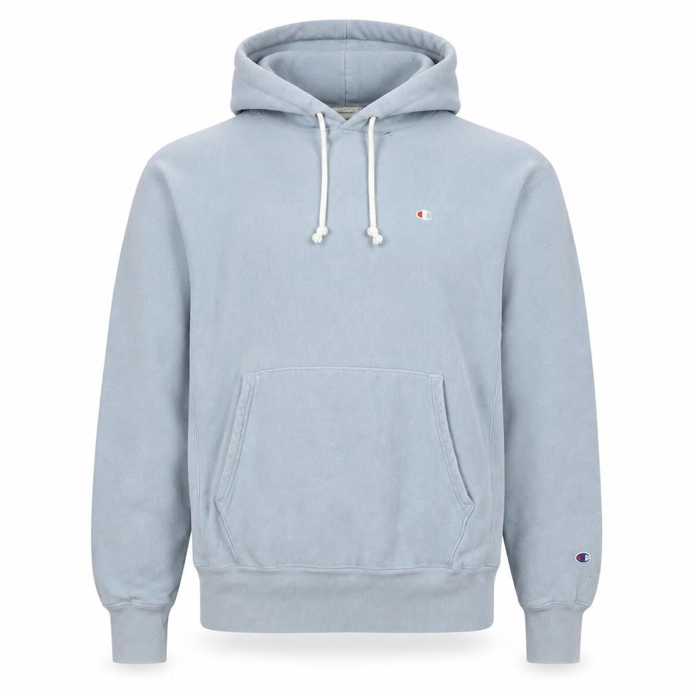 Mens UK Size M Champion Blue Pullover Hoodie
