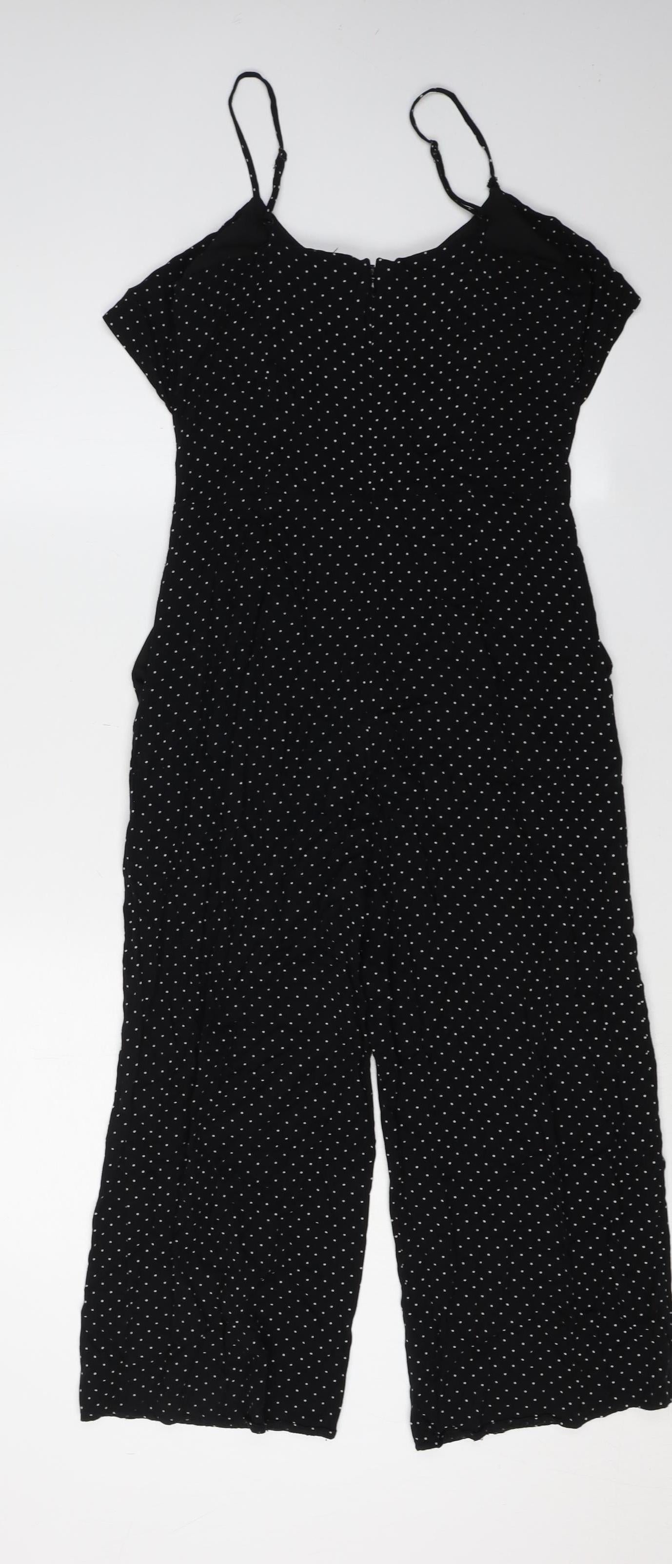 Oasis Women’s Black Polka Dot Jumpsuit Size 10