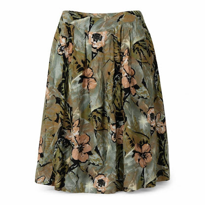 RIO Women's Multicoloured Pleated Midi Skirt Size 10