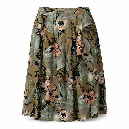 RIO Women's Multicoloured Pleated Midi Skirt Size 10