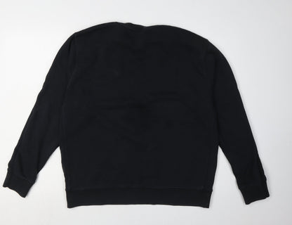 Mens UK Size L Nike Black Pullover Sweatshirt
