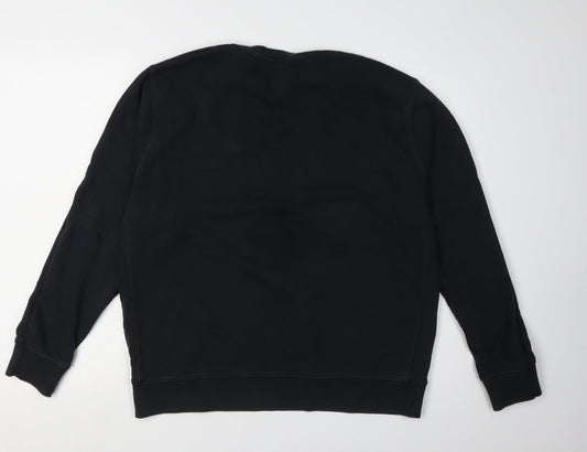 Mens UK Size L Nike Black Pullover Sweatshirt