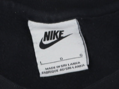 Mens UK Size L Nike Black Pullover Sweatshirt