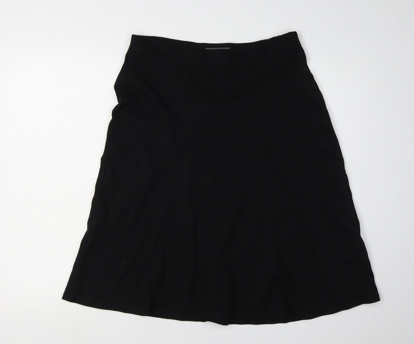Laura Ashley Women's Black Skirt Size 12 Viscose Blend