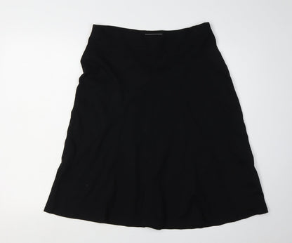 Laura Ashley Women's Black Skirt Size 12 Viscose Blend