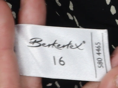 Berkertex Women's Black Sleeveless Dress Size 16