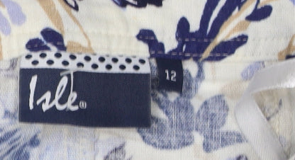 Isle Women's Multicoloured Floral Skirt Size 12