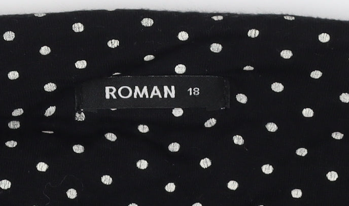 Womens UK Size 18 Roman   Black Trousers