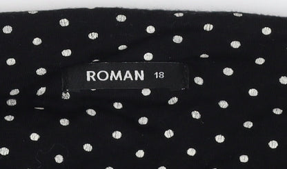 Womens UK Size 18 Roman   Black Trousers