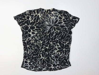 Womens UK Size 18 Wallis Black Tunic Blouse