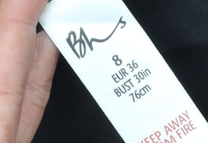 BHS Women's Long Red A-Line Strapless Dress Size 8