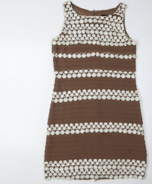 Phase Eight Women's Brown Sheath Dress Size 12