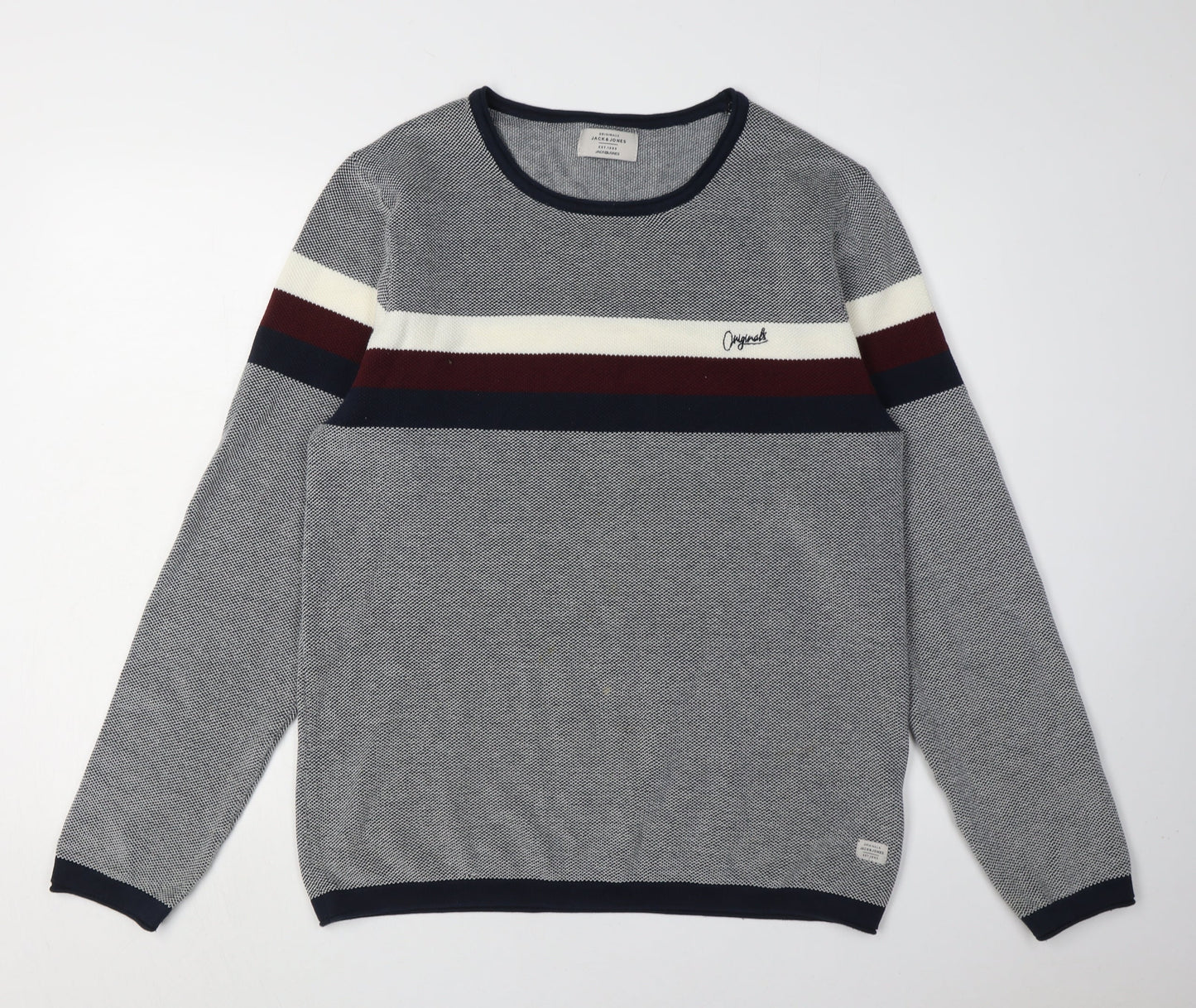 Jack & Jones Men's Grey XL Jumper Pullover