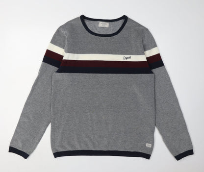 Jack & Jones Men's Grey XL Jumper Pullover