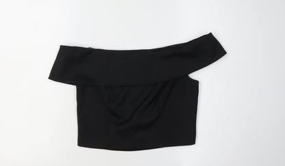 Coast Women's Black Off the Shoulder Blouse, Size 10