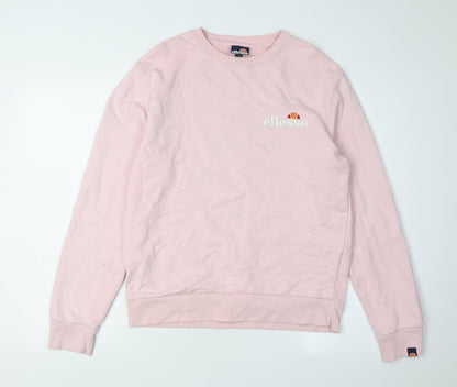 Ellesse Women's Pink Logo Pullover Sweatshirt Size 12