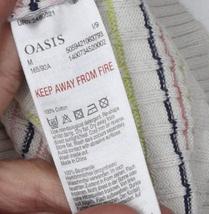 Womens UK Size M Oasis Multicoloured Pullover Jumper
