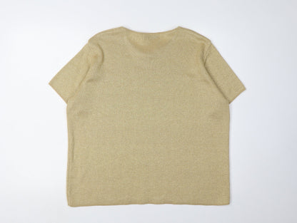 EWM Women's Gold Pullover Jumper Size 18