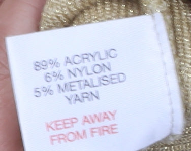 EWM Women's Gold Pullover Jumper Size 18