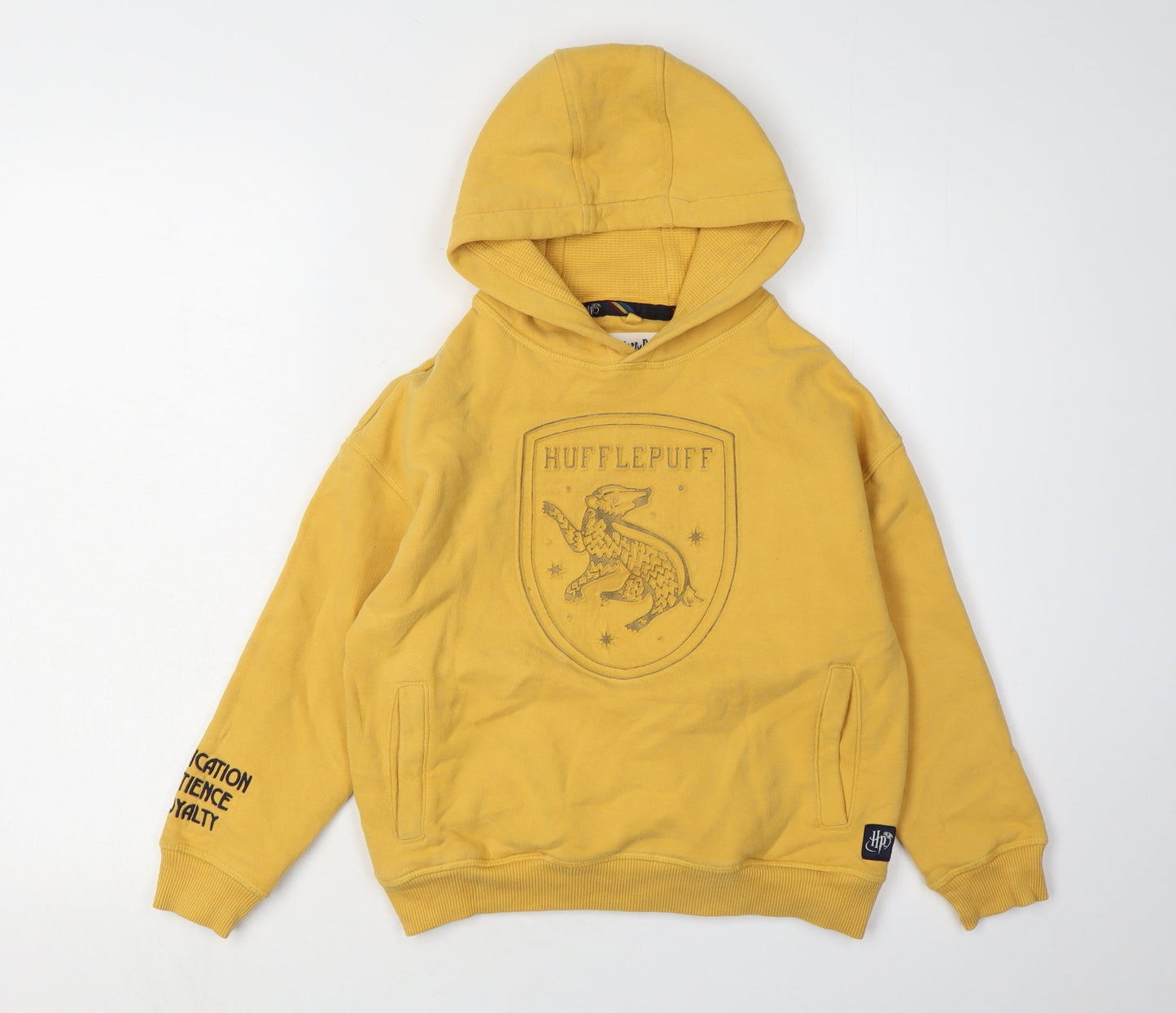 Marks and Spencer Boys Yellow Hufflepuff Hoodie 8-9 Years