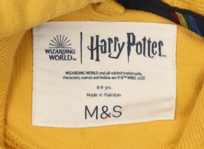 Marks and Spencer Boys Yellow Hufflepuff Hoodie 8-9 Years