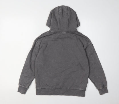Disney Girls Grey Stitch Hoodie Pullover 10 Years