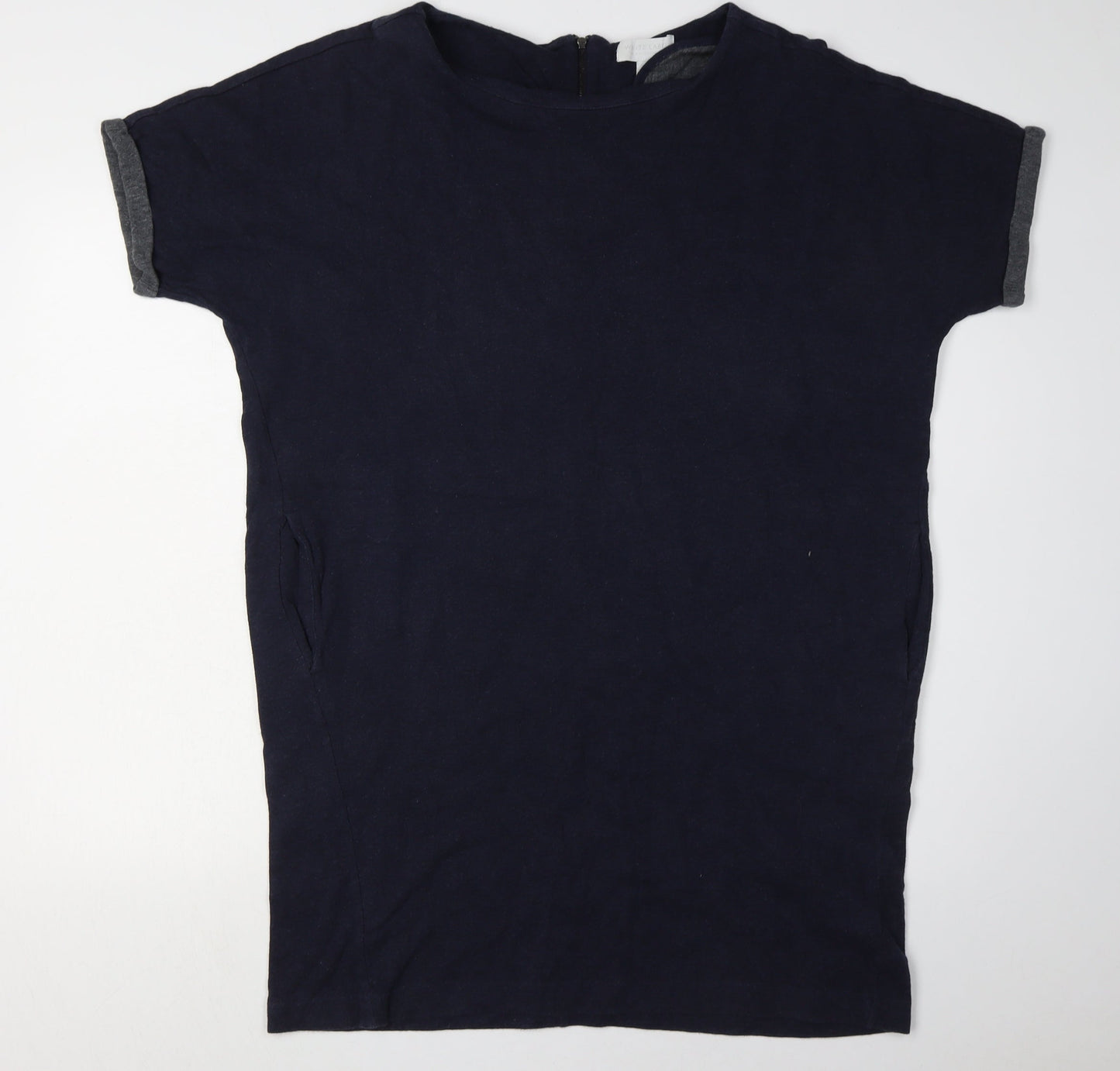 The White Company Navy Women's Dress, UK 16, Short Sleeve