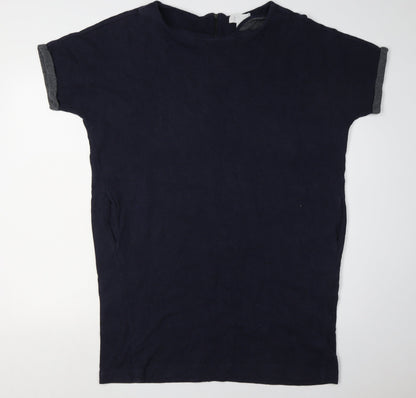 The White Company Navy Women's Dress, UK 16, Short Sleeve