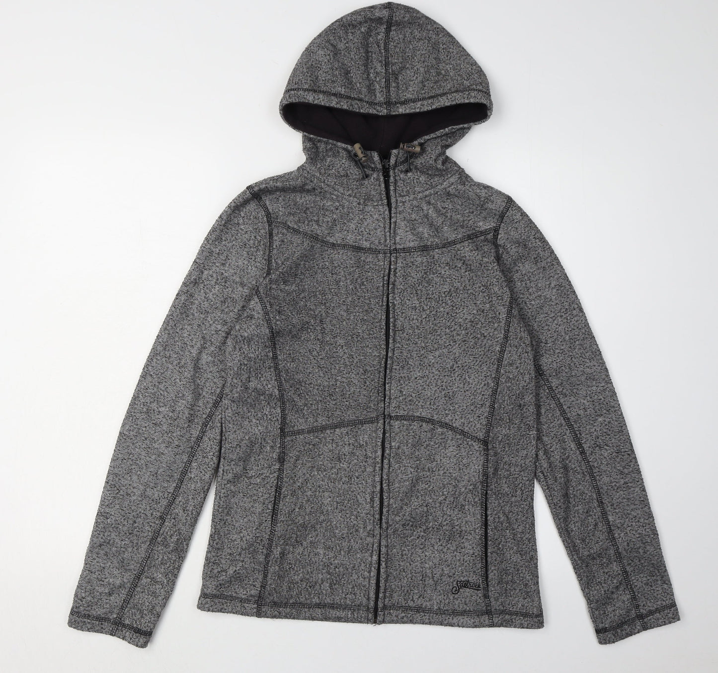 Saltrock Women's Grey Hooded Polyester Jacket Size 12