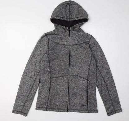 Saltrock Women's Grey Hooded Polyester Jacket Size 12