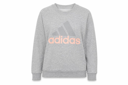 Front view of Adidas Women's Grey Pullover Sweatshirt -, size 15