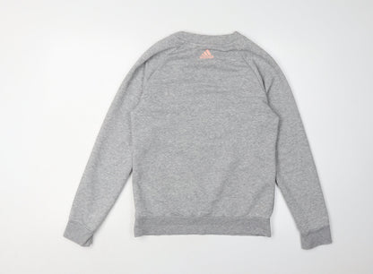 Adidas Women's Grey Pullover Sweatshirt - Size 15