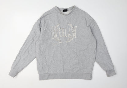 Everlast Women's Grey Logo Sweatshirt Size 8