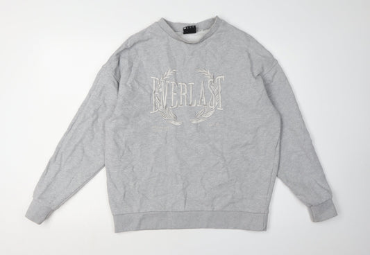 Everlast Women's Grey Logo Sweatshirt Size 8