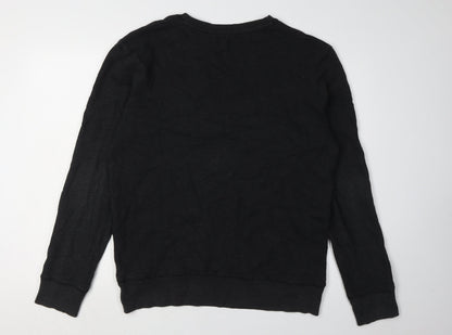Mens UK Size XL JACK & JONES Black Pullover Sweatshirt
