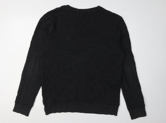 Mens UK Size XL JACK & JONES Black Pullover Sweatshirt