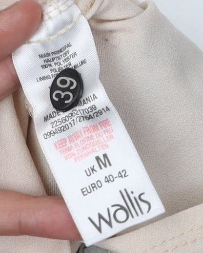 Womens UK Size M Wallis Beige Basic Blouse