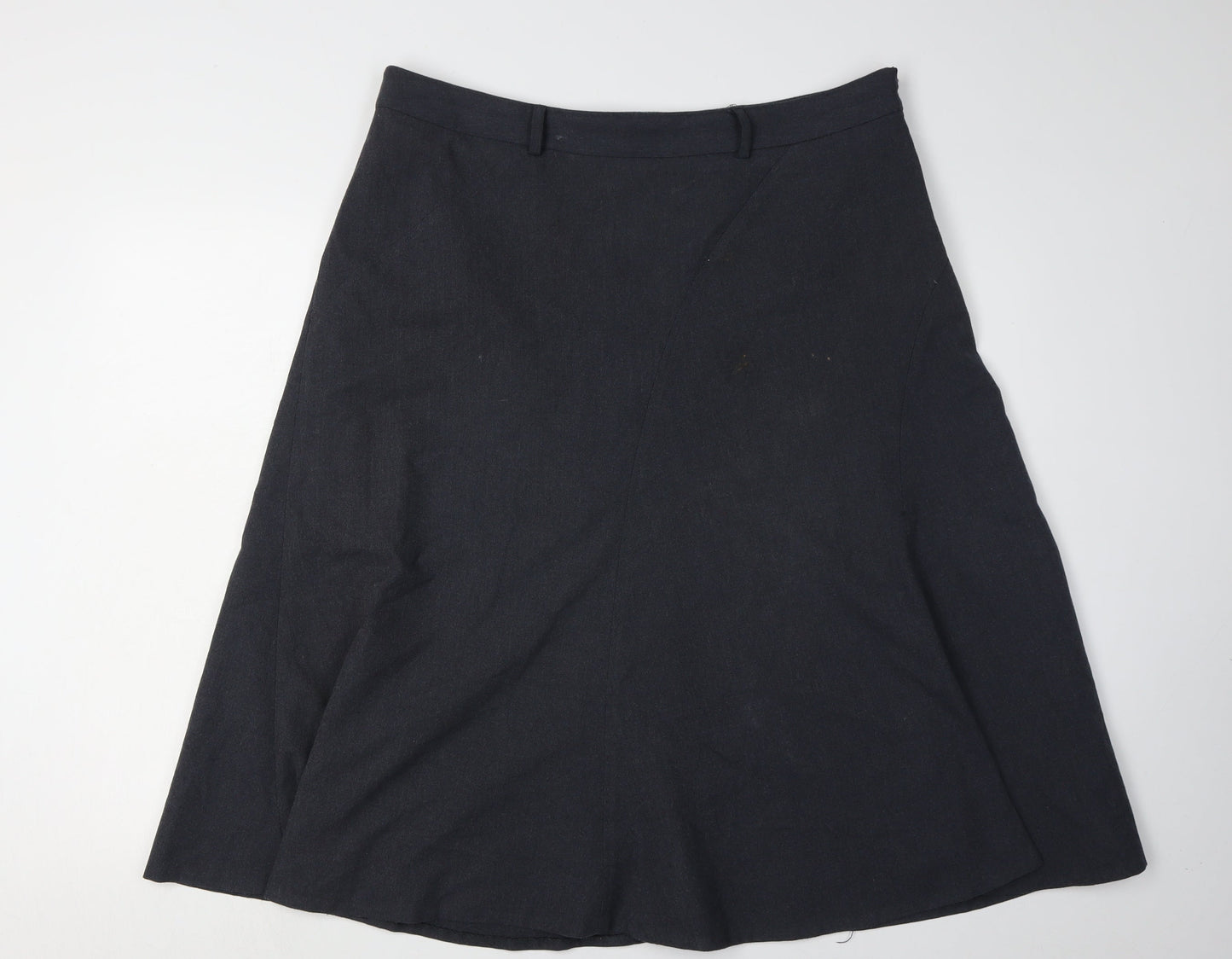 CC Women's Black A-Line Skirt, Size 16, Polyester Blend