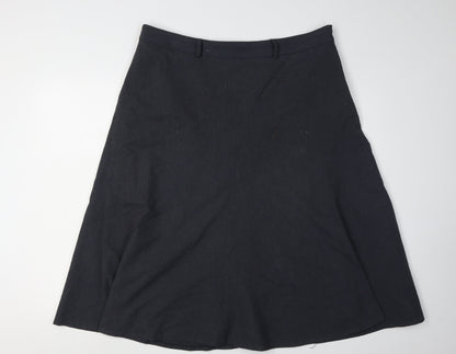 CC Women's Black A-Line Skirt, Size 16, Polyester Blend