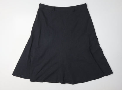 CC Women's Black A-Line Skirt, Size 16, Polyester Blend