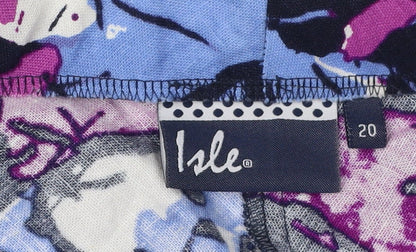 Isle Women's Multicoloured Floral Skirt, Size 20