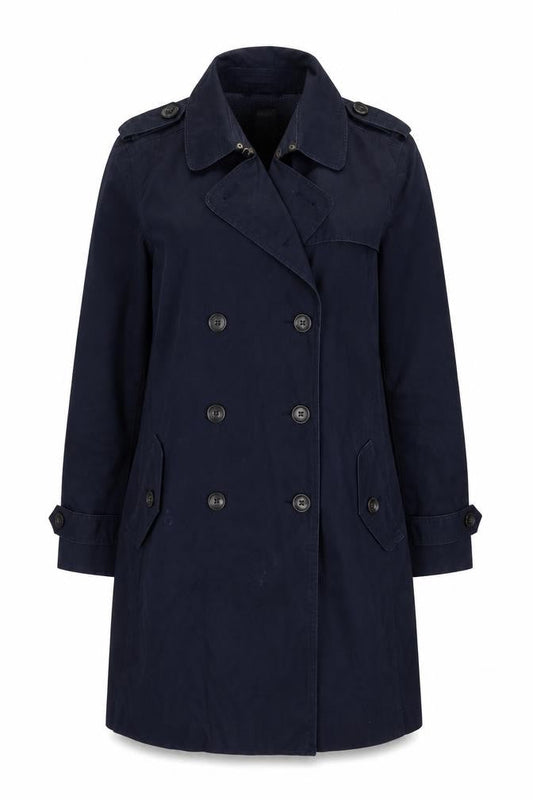 Womens UK Size M Gap Blue Trench Coat
